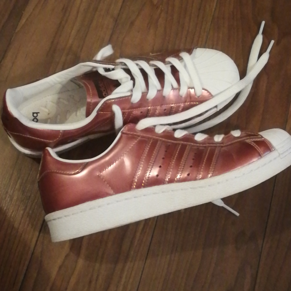 Rose Gold adidas shoes
